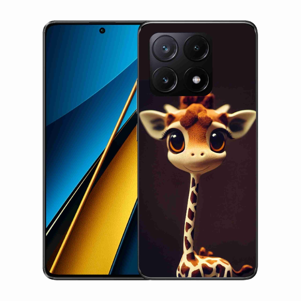 Gelový kryt mmCase na Xiaomi Poco X6 Pro 5G - malá žirafa