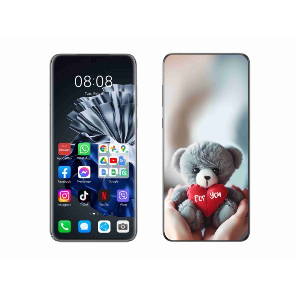 Gelový kryt mmCase na Huawei P60 Pro - medvídek pro zamilované
