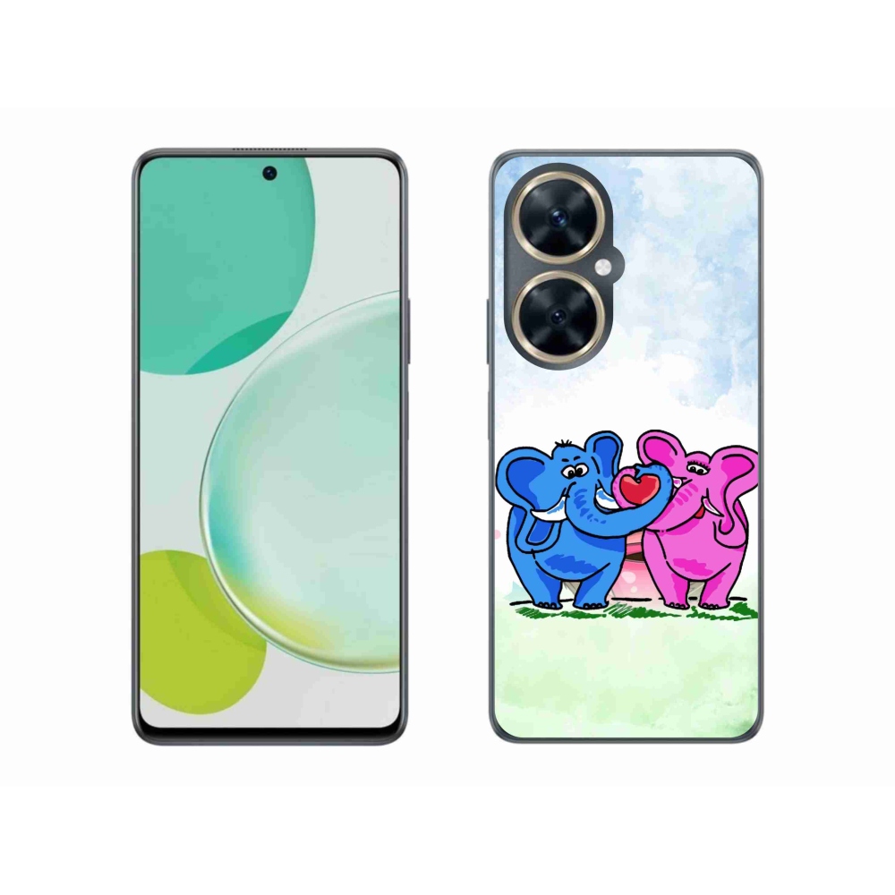 Gelový kryt mmCase na Huawei Nova 11i - zamilovaní sloni