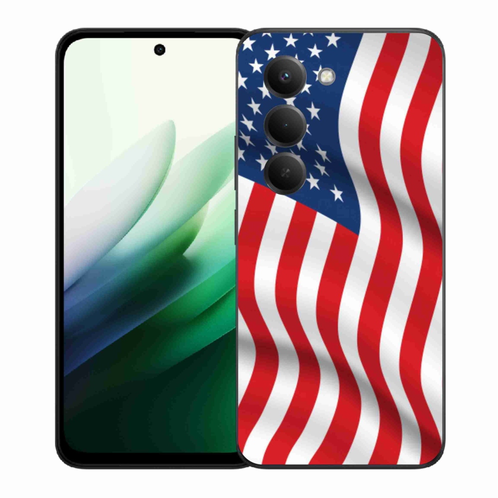 Gelový kryt mmCase na Xiaomi Redmi 15 5G (169mm) - USA vlajka