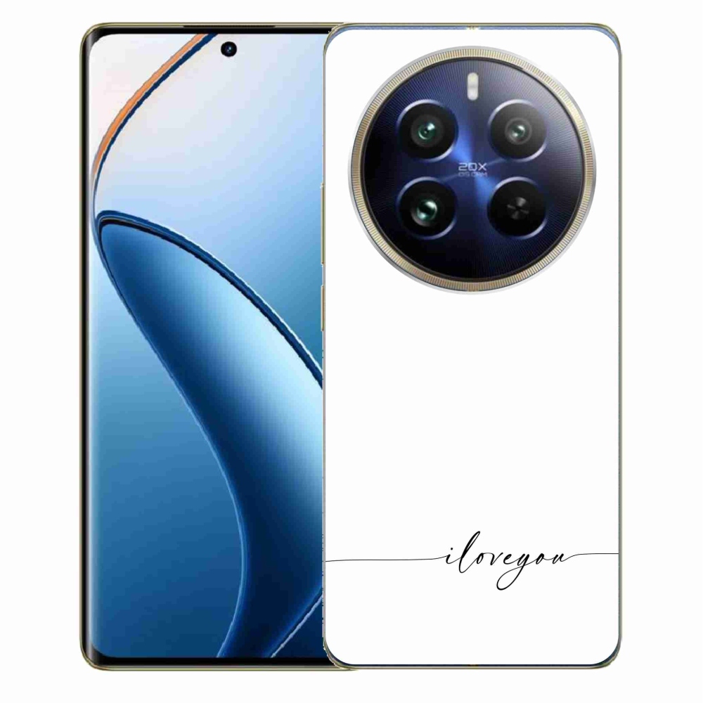 Gelový kryt mmCase na Realme 12 Pro 5G/12 Pro+ 5G - I love you bílé pozadí