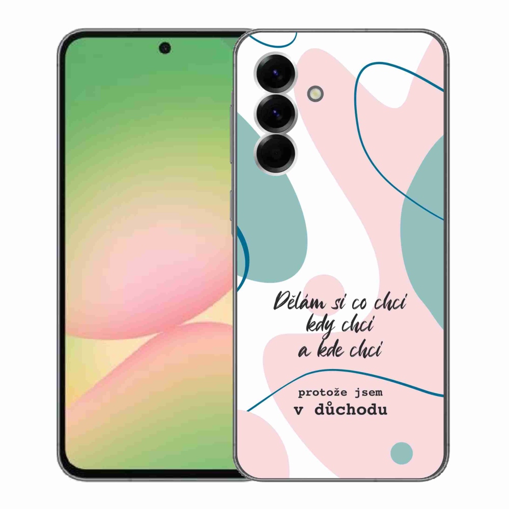 Gelový kryt mmCase na Samsung Galaxy A56 5G - vtipný text 10 bílé pozadí