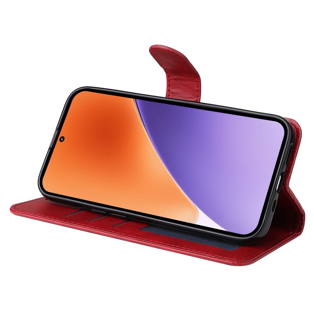 Clots knížkové pouzdro na Xiaomi 15 - červené