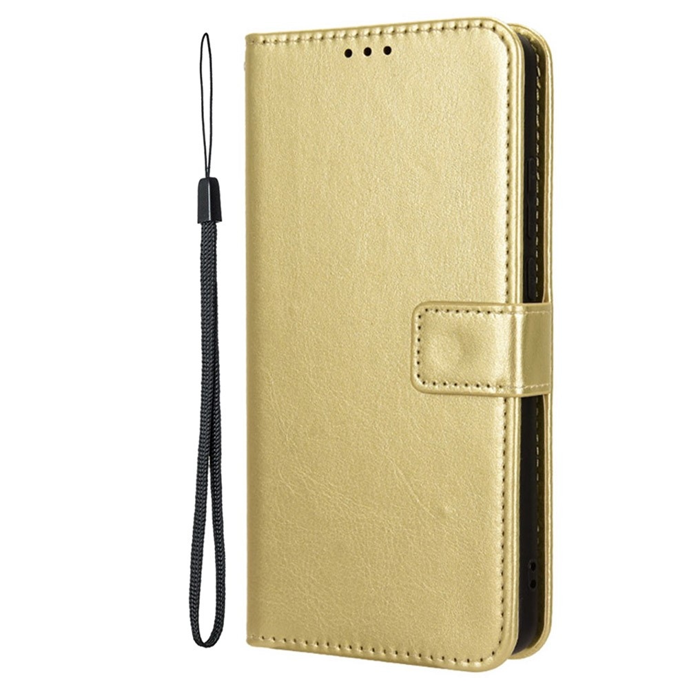 Crazy knížkové pouzdro na Xiaomi Redmi 14C/Poco C75 - zlaté