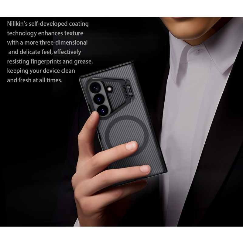 Nillkin CamShield Prop Magnetic (Transparent Lens) Zadní Kryt pro Samsung Galaxy Z Fold 8 Ultra Transparent Black