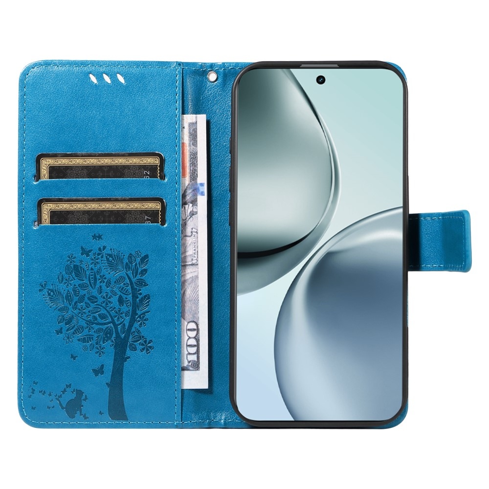 Trees knížkové pouzdro na Realme 14 Pro+ 5G - modré
