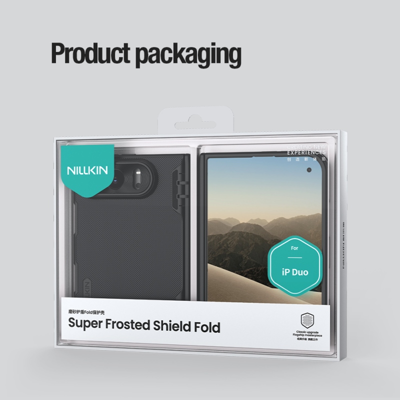 Nillkin Super Frosted FOLD Magnetic Zadní Kryt pro Apple iPhone Duo Black