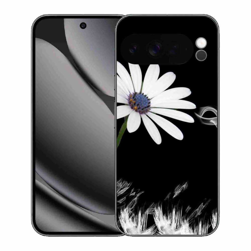 Gelový kryt mmCase na Google Pixel 10 Pro XL - bílá květina