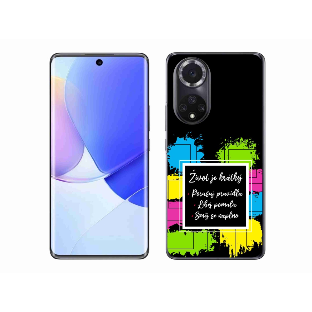 Gelový kryt mmCase na Huawei Nova 9 - citát 5 černé pozadí