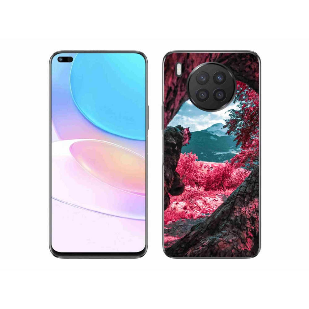 Gelový kryt mmCase na Huawei Nova 8i - výhled na hory