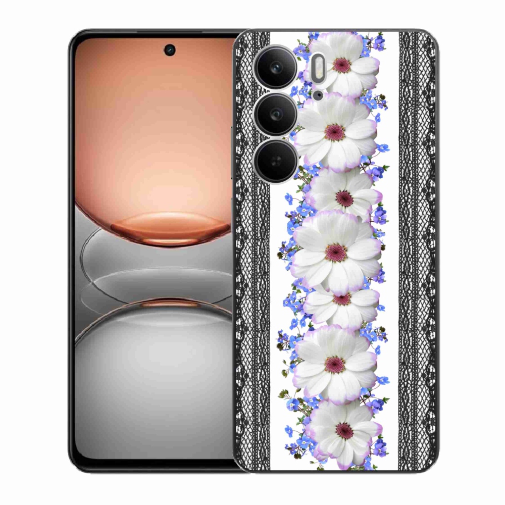 Gelový kryt mmCase na Realme C75 - květiny 8