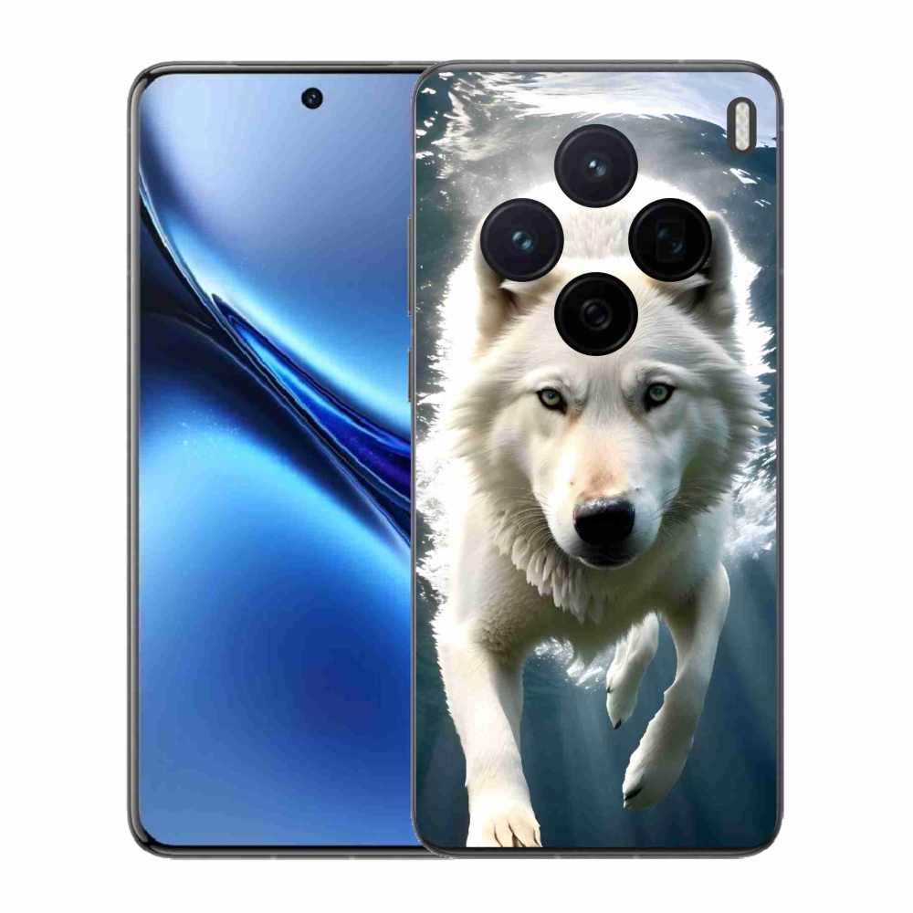 Gelový kryt mmCase na Vivo X200 5G - bílý vlk