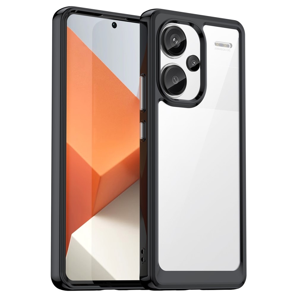 Gelový obal s pevnými zády na Xiaomi Redmi Note 13 Pro+ 5G - černý
