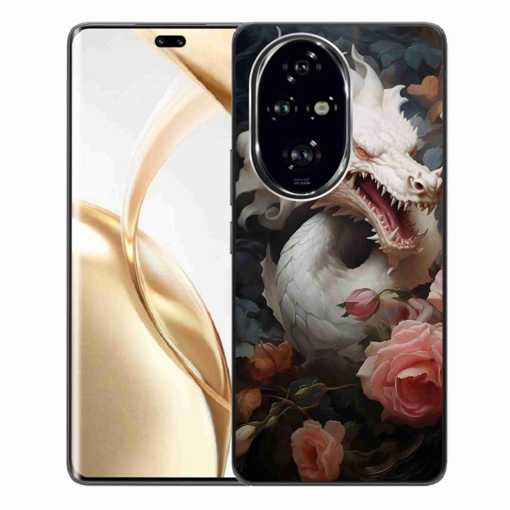 Gelový kryt mmCase na Honor 200 Pro 5G - bílý drak