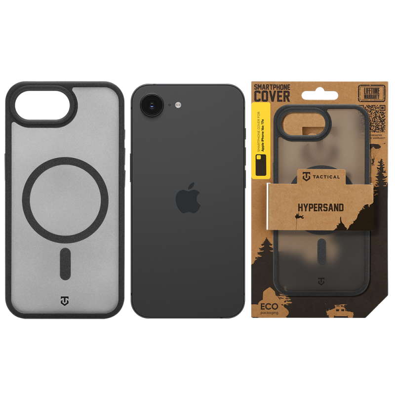 Tactical MagForce Hypersand Kryt pro Apple iPhone 16e/17e Asphalt