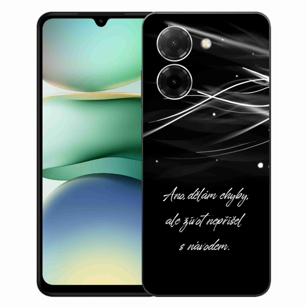 Gelový kryt mmCase na Xiaomi Redmi A5 (173.45x79.35x8.45mm) - citát černé pozadí