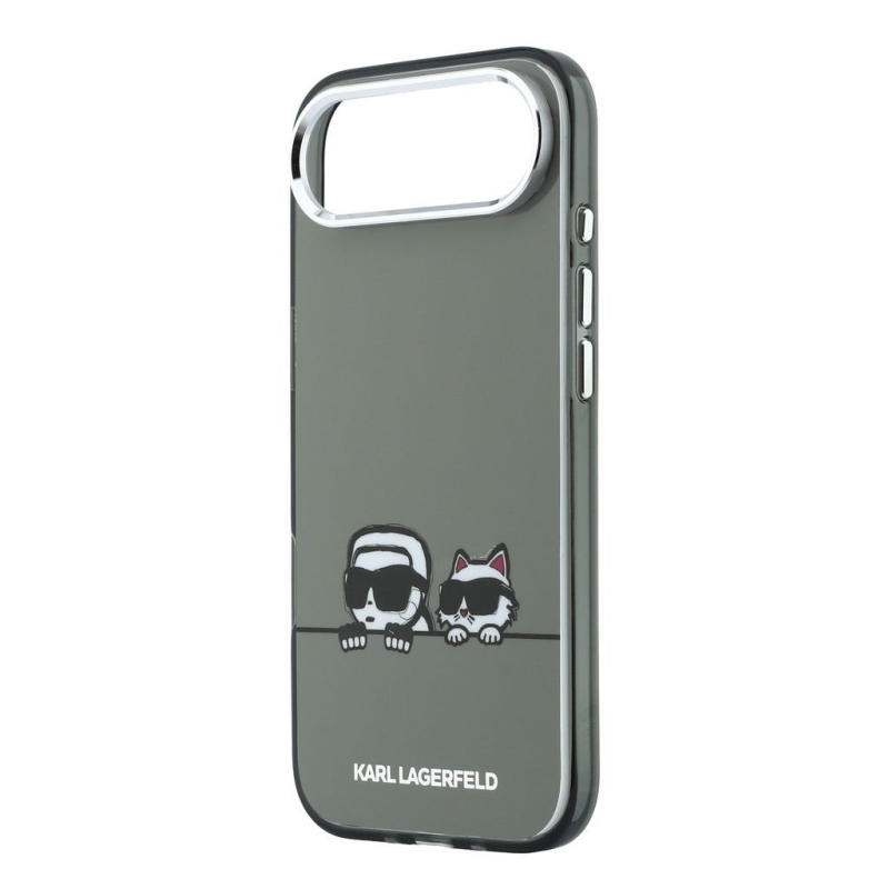 Karl Lagerfeld IML K&CH Heads Logo MagSafe Zadní Kryt pro iPhone Air Black