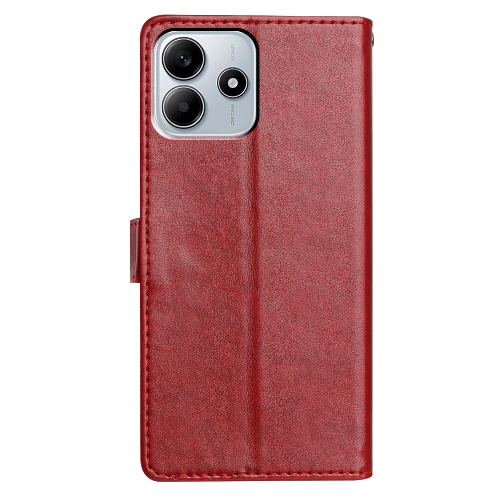 Clots knížkové pouzdro na Xiaomi Redmi Note 14 5G - červené
