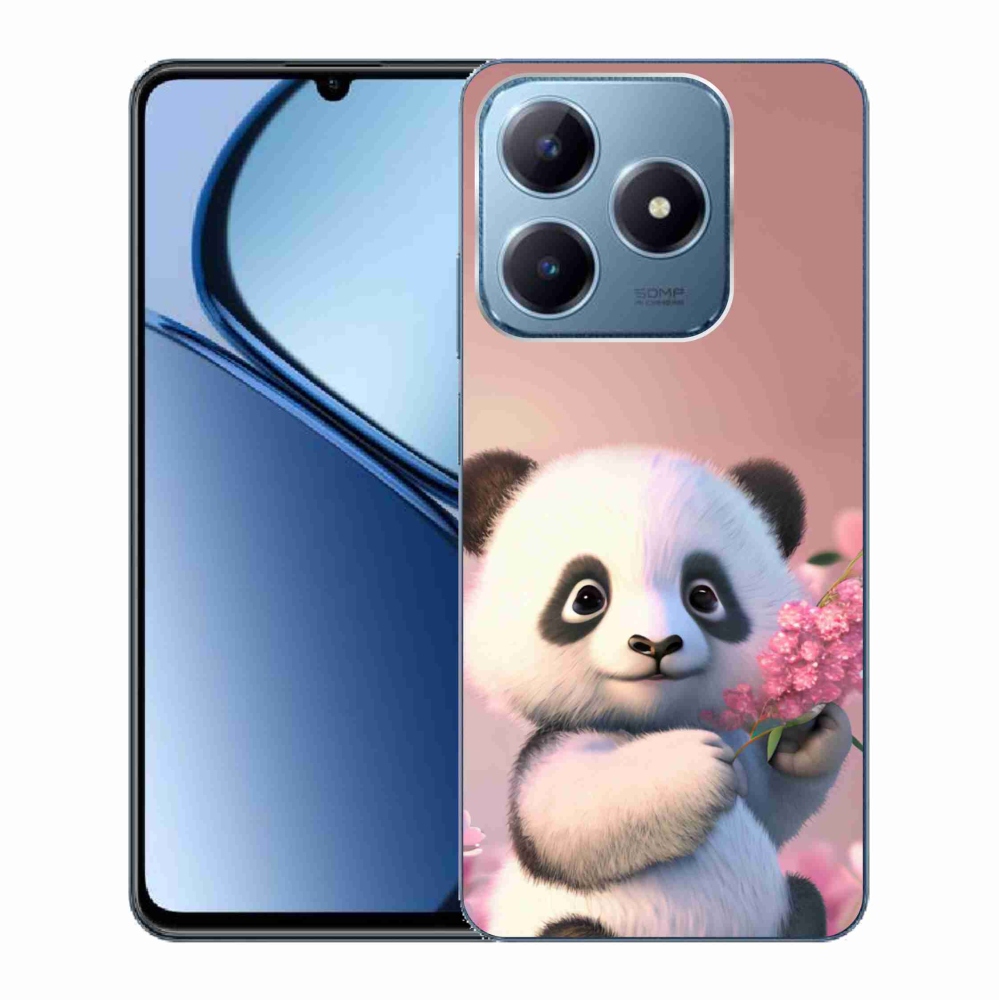 Gelový kryt mmCase na Realme C63 - roztomilá panda