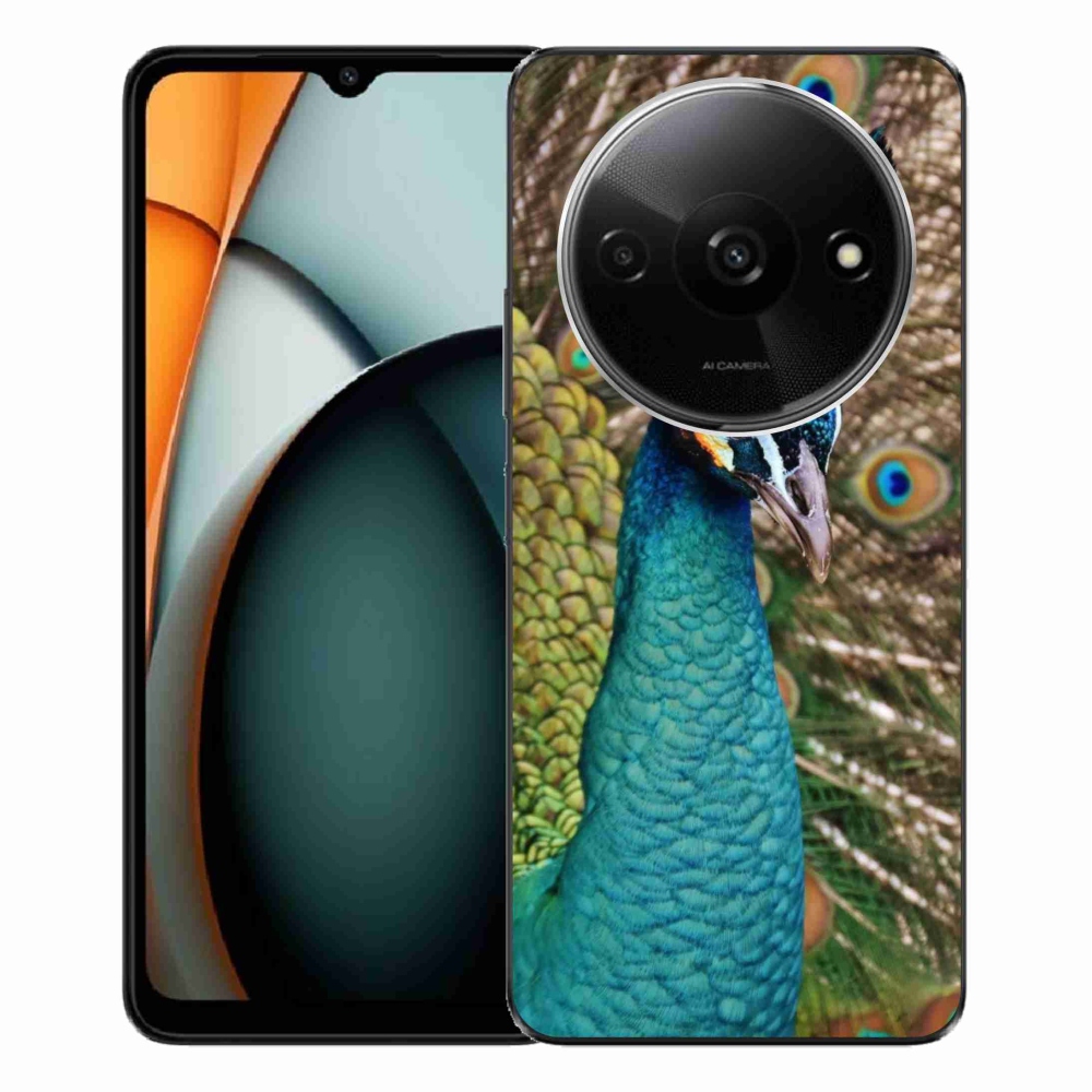 Gelový kryt mmCase na Xiaomi Redmi A3 - páv
