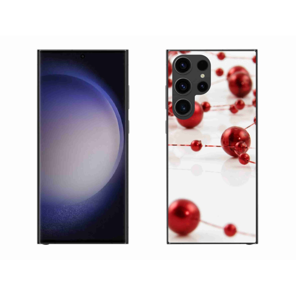 Gelový kryt mmCase na Samsung Galaxy S23 Ultra 5G - vánoční řetěz