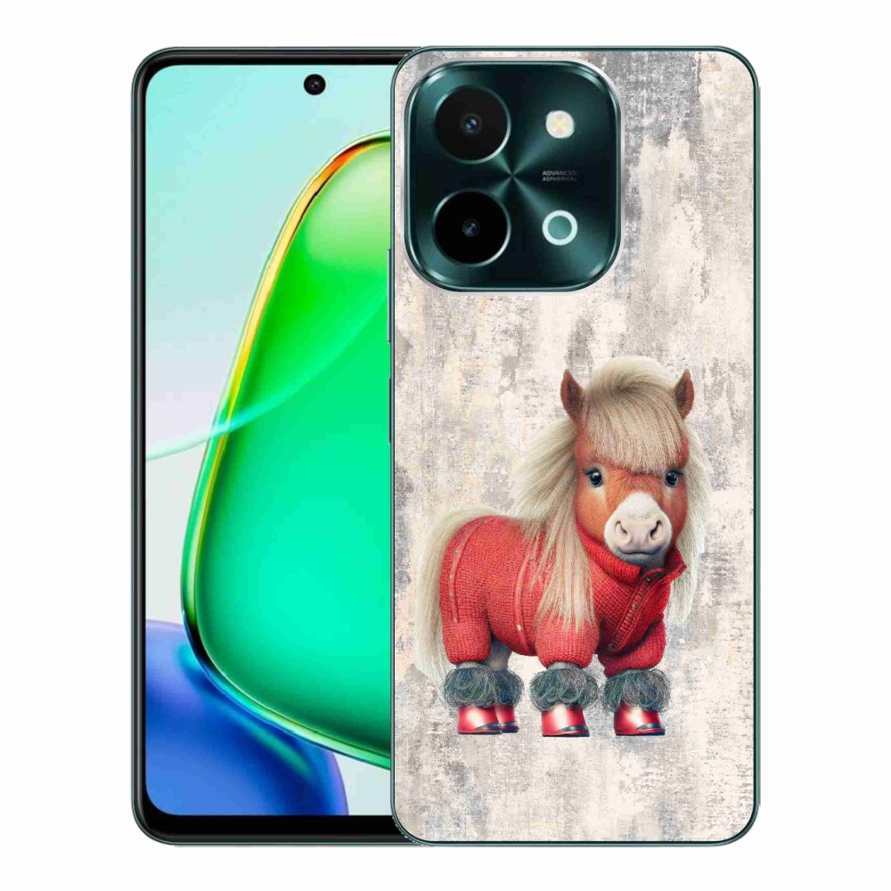 Gelový kryt mmCase na Vivo Y28 - poník ve svetru
