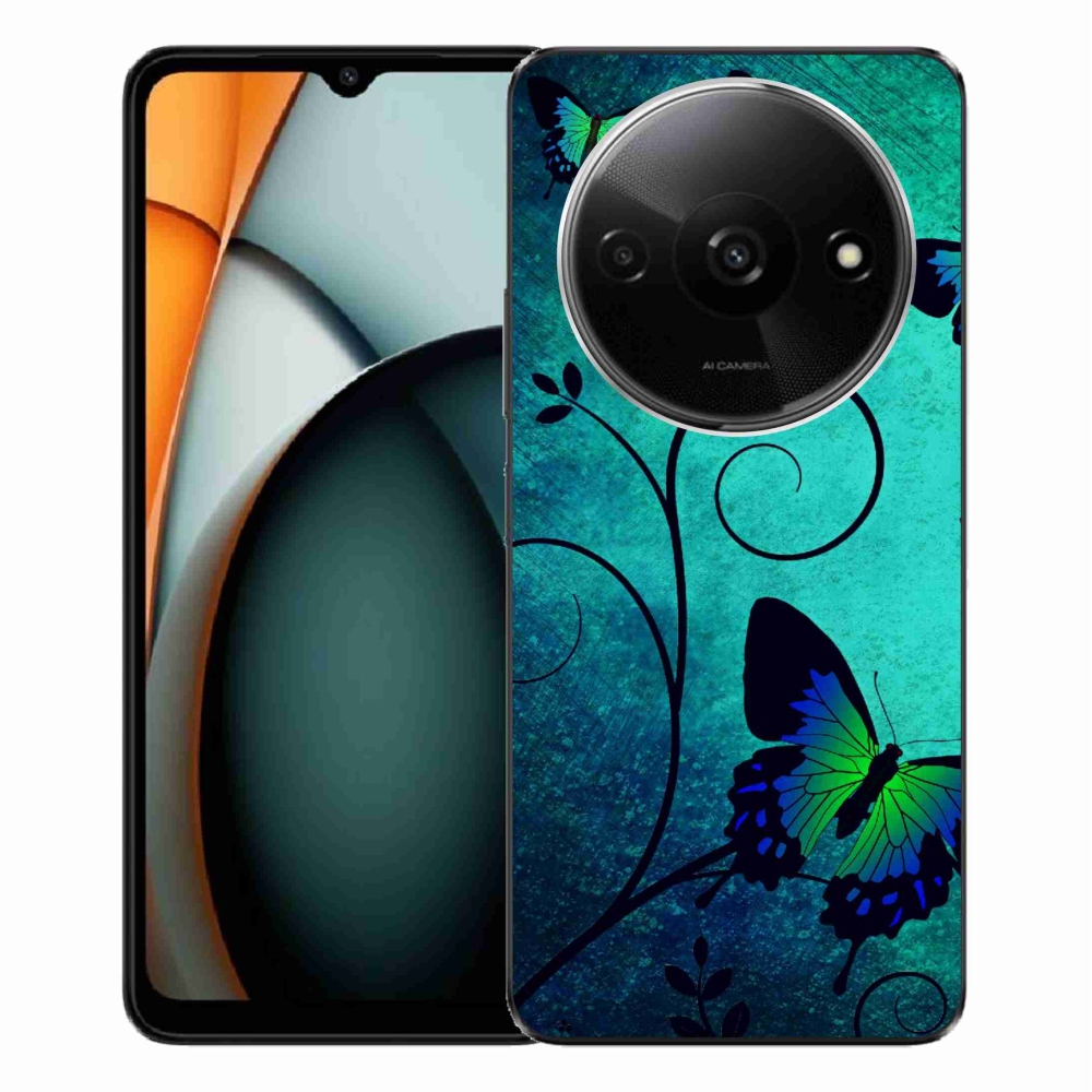 Gelový kryt mmCase na Xiaomi Redmi A3 - barevní motýli