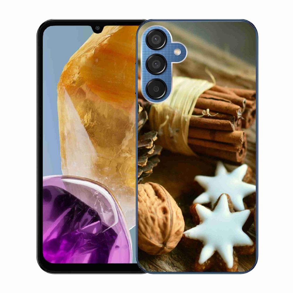 Gelový kryt mmCase na Samsung Galaxy M15 5G - skořice a perníčky