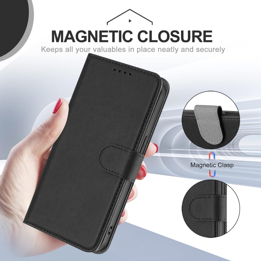 Snap knížkové pouzdro na Xiaomi Redmi 15 4G/5G (171mm) - černé