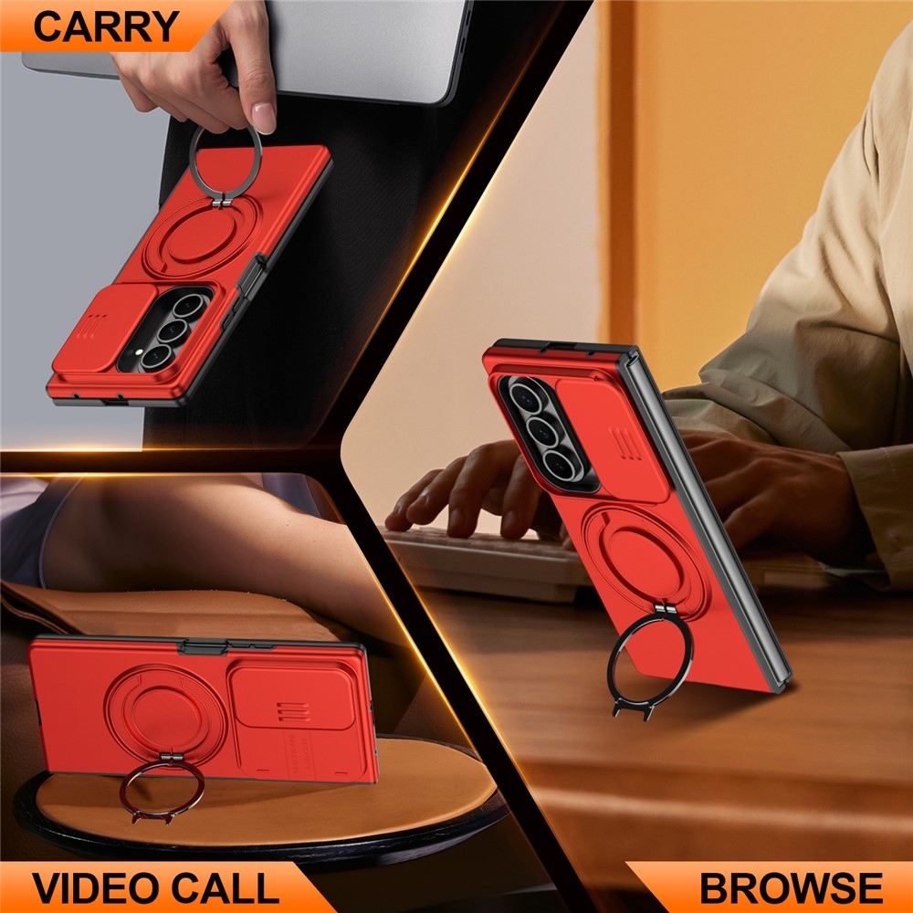 Elevate odolný kryt s MagSafe na mobil Samsung Galaxy Z Fold8 Ultra 5G/Z Fold7 5G - červený