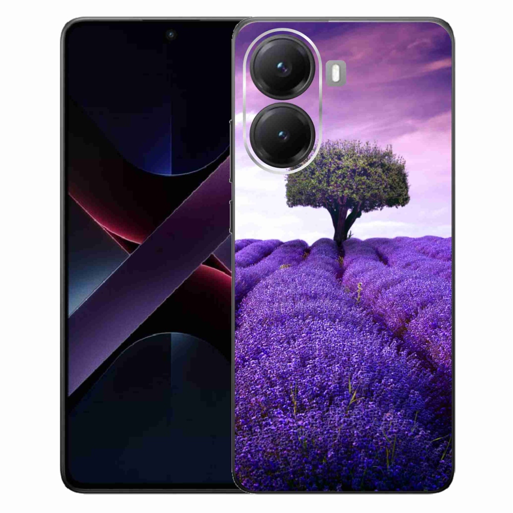 Gelový kryt mmCase na Xiaomi Poco X7 Pro 5G - levandulová louka