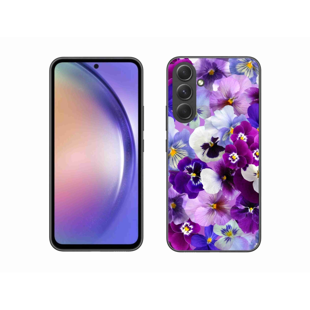 Gelový kryt mmCase na Samsung Galaxy A54 5G - květiny 9