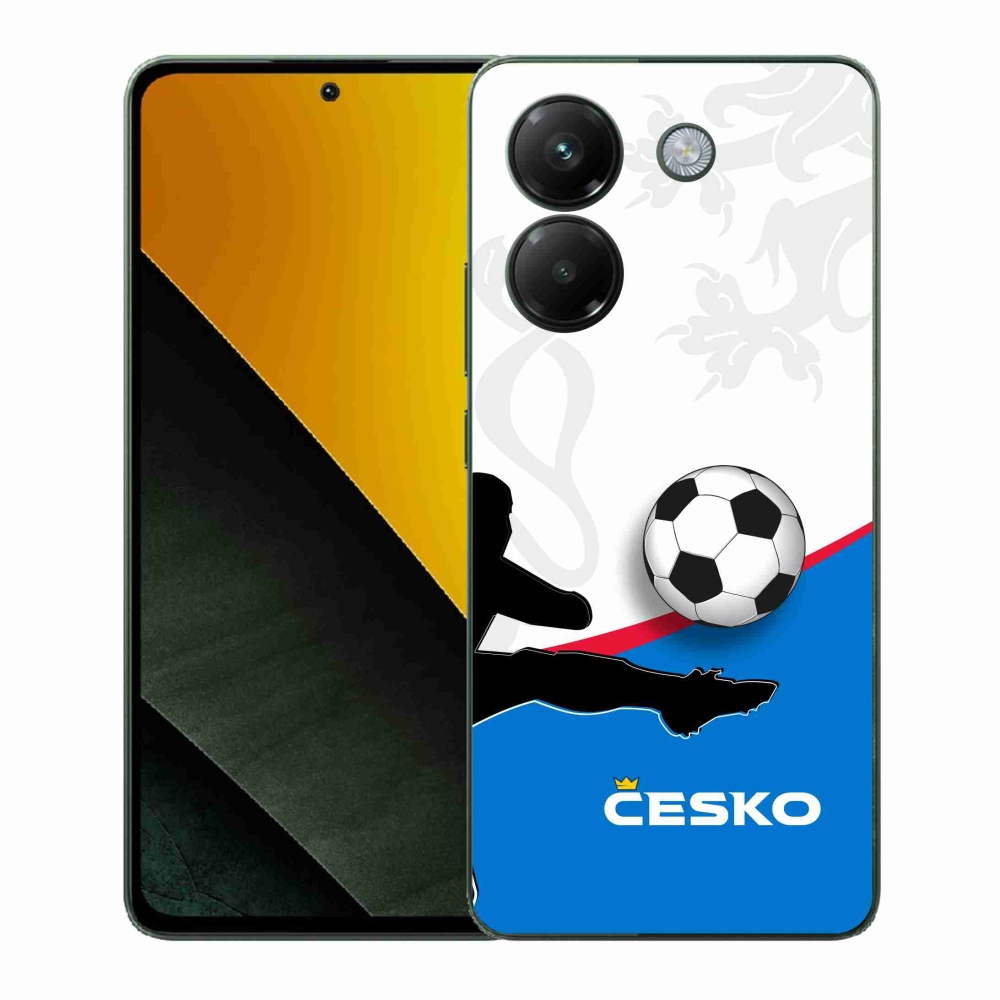 Gelový kryt mmCase na Xiaomi Poco M7 Pro 5G - fotbal Česko 3