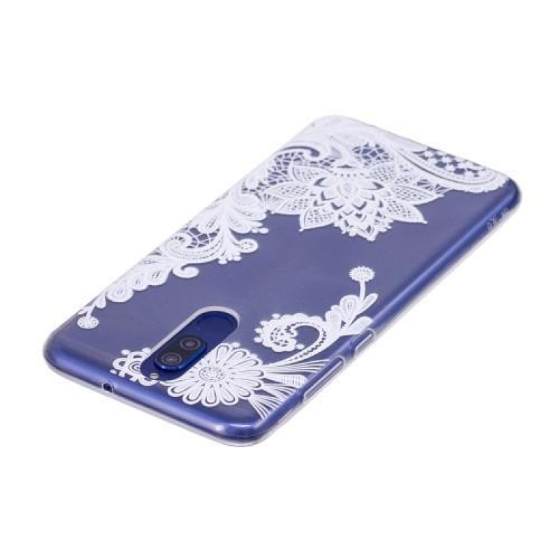 Embi transparentní gelový obal s motivem na Huawei Mate 10 Lite - krajka