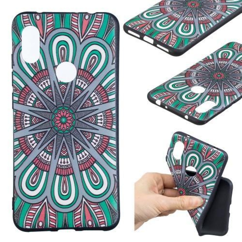 Emboss gelový kryt na mobil Xiaomi Redmi Note 6 Pro - symetrie
