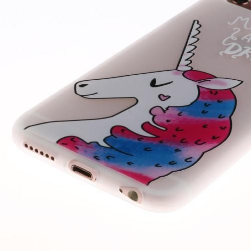 Emboss gelový obal na iPhone 6 Plus a 6s Plus - jednorožec