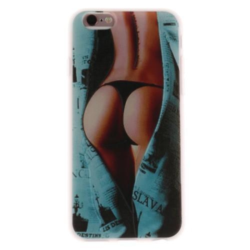 Emboss gelový obal na iPhone 6 Plus a 6s Plus - lady