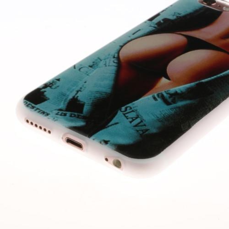 Emboss gelový obal na iPhone 6 Plus a 6s Plus - lady