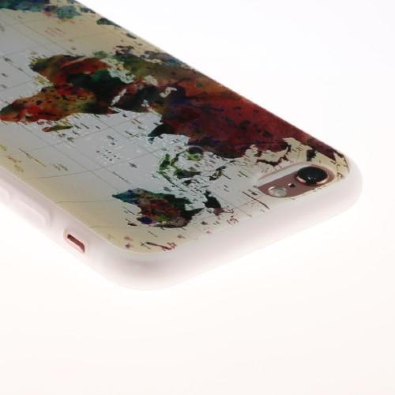 Emboss gelový obal na iPhone 6 Plus a 6s Plus - mapa