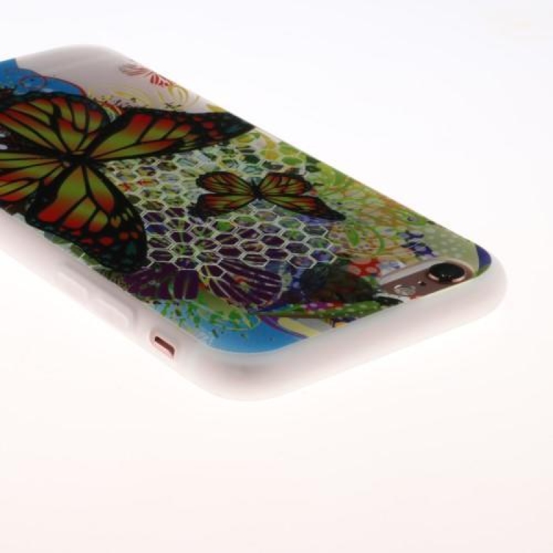 Emboss gelový obal na iPhone 6 Plus a 6s Plus - motýlové