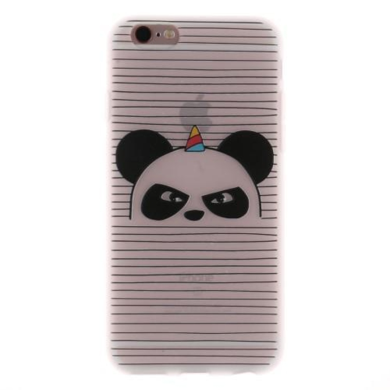 Emboss gelový obal na iPhone 6 Plus a 6s Plus - panda