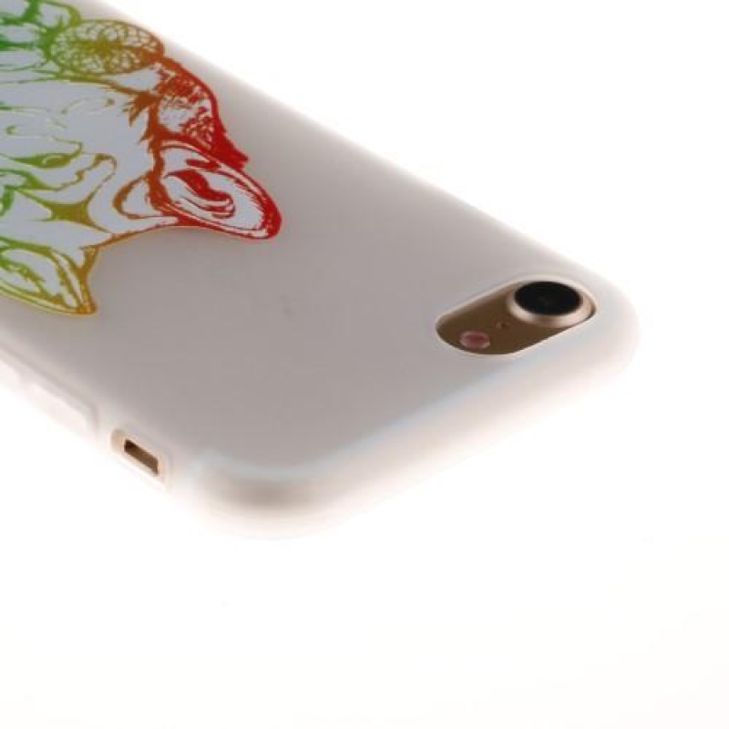 Emboss gelový obal na iPhone 7 a iPhone 8 - liška