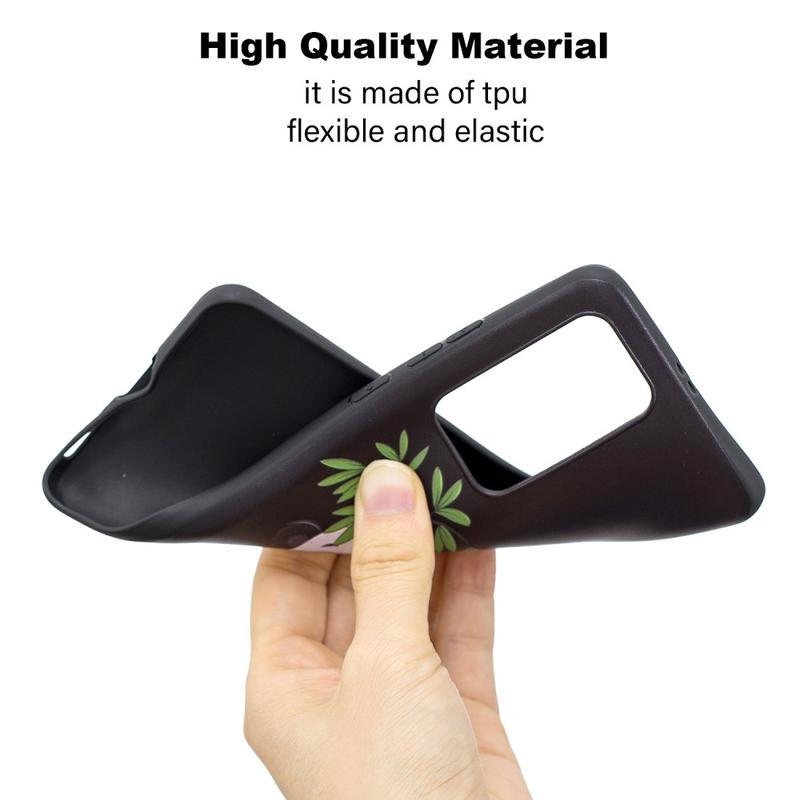 Emboss gelový obal na mobil Huawei P40 Pro - panda na bambusu