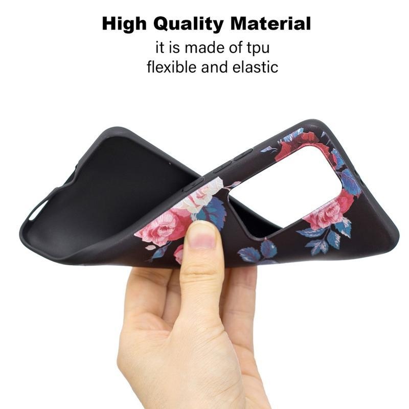 Emboss gelový obal na mobil Huawei P40 Pro - růže