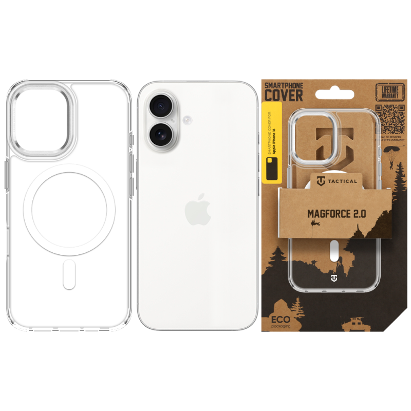 Tactical MagForce 2.0 Kryt pro Apple iPhone 16 Silver