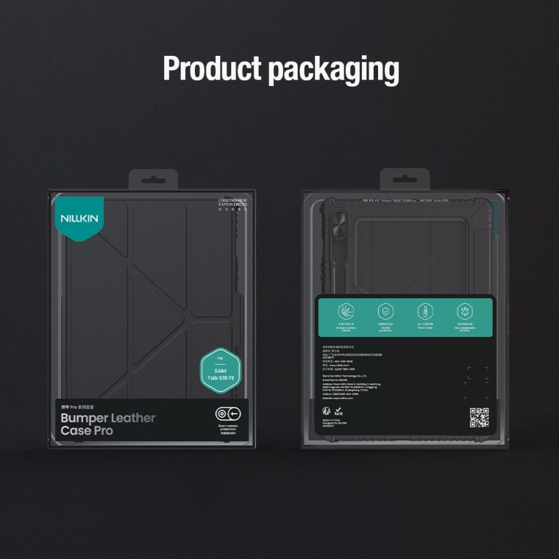 Nillkin Bumper PRO Protective Stand Case Multi-angle pro Samsung Galaxy Tab S10 FE Black