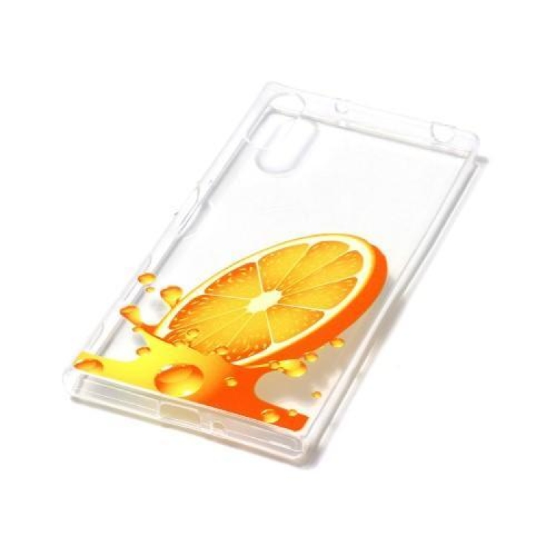 Emotive gelový obal na mobil Sony Xperia XZ - pomeranč