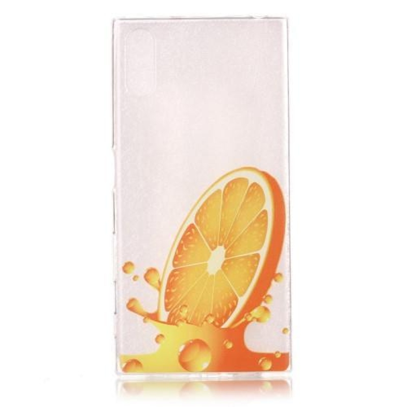Emotive gelový obal na mobil Sony Xperia XZ - pomeranč