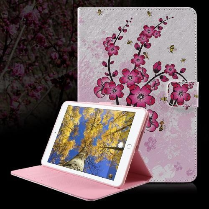 Emotive zapínací knížkové pouzdro na iPad mini 4 - Kvetoucí větvička