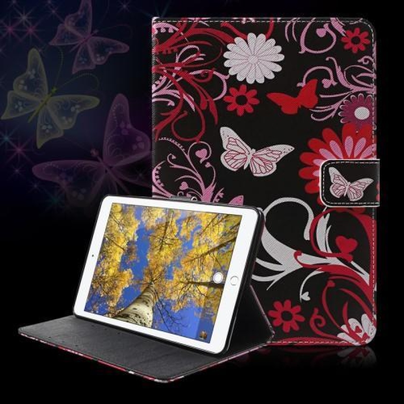 Emotive zapínací knížkové pouzdro na iPad mini 4 - motýlkové